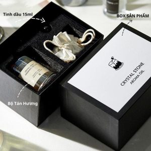 Set Nến Thơm Crystal Stone Aroma Oil